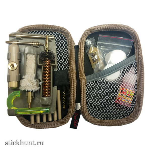 Набор для чистки Pro Shot Coyote Compact в полевых условиях AR-15 .223 калибра Набор для чистки Pro Shot Coyote Compact в полевых условиях AR-15 .223 калибра