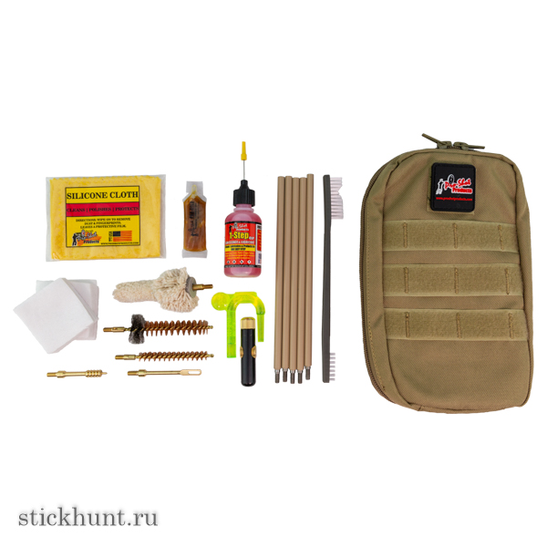Набор для чистки Pro Shot Coyote Tactical в полевых условиях .30 калибра Набор для чистки Pro Shot Coyote Tactical в полевых условиях .30 калибра