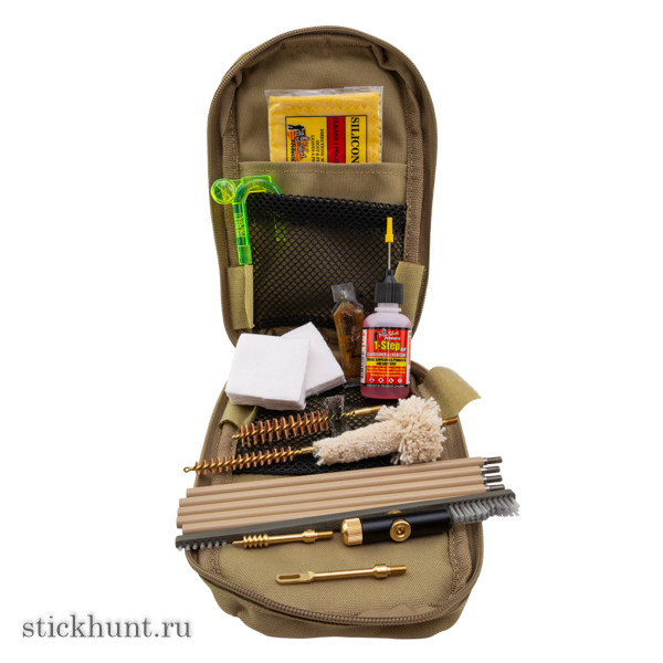 Набор для чистки Pro Shot Coyote Tactical в полевых условиях .30 калибра Набор для чистки Pro Shot Coyote Tactical в полевых условиях .30 калибра