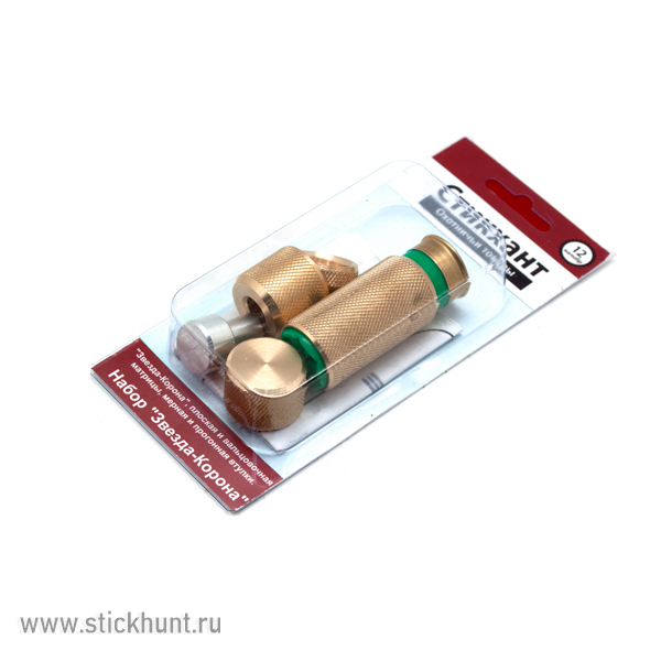 Набор матриц 12 калибра Стикхант ЗВЕЗДА-КОРОНА MKIT-12-ZK Латунь Набор матриц 12 калибра Стикхант ЗВЕЗДА-КОРОНА MKIT-12-ZK Латунь