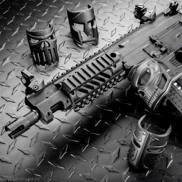 Фотография Накладка на рукоятку Fab Defense MOJO Havoc Череп черный
