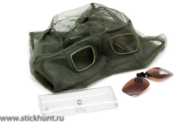 Накомарник клипон на очки Очкимарник Polarized поляризационные линзы кориневые 23%