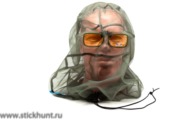 Накомарник клипон на очки Очкимарник Polarized поляризационные линзы желтые 89%
