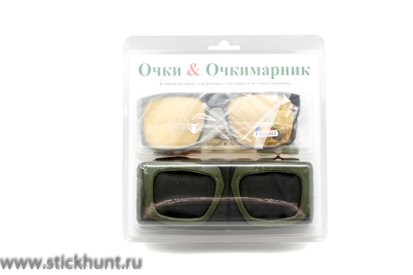 Накомарник с защитными очками - желтые поляризационные линзы Н2