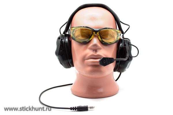 Наушники стрелковые c микрофоном EARMOR M32 с разъемом для тангенты Наушники стрелковые c микрофоном EARMOR с разъемом для тангенты