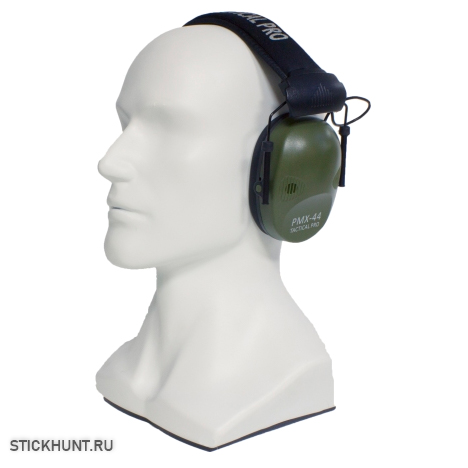 Наушники активные стрелковые PMX Tactical PRO PMX-44 27 - 85 ДБ Зелёный Наушники активные стрелковые PMX Tactical PRO PMX-44 27 - 85 ДБ Зелёный