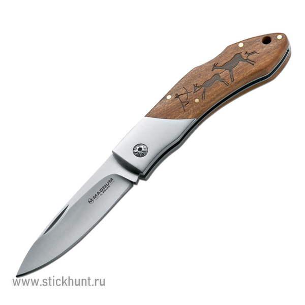 Нож складной Boker Magnum Caveman Steel 01RY818 клинок 8.2 см Древесный Нож складной Boker Magnum Caveman Steel 01RY818 клинок 8.2 см Древесный