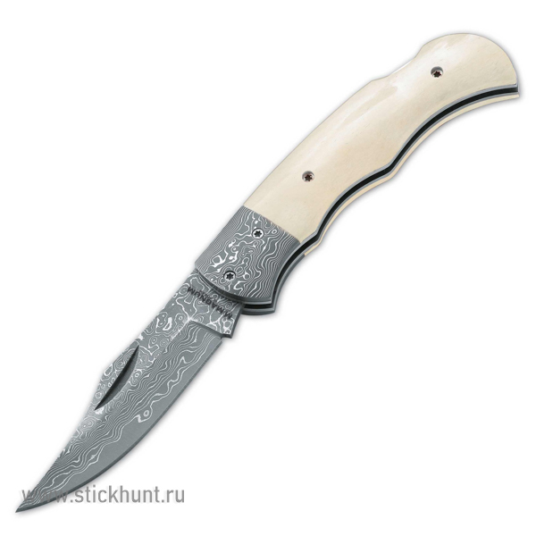 Нож складной Boker Magnum Damasc Bone 01MB180DAM клинок 7.8 см Бежевый Нож складной Boker Magnum Damasc Bone 01MB180DAM клинок 7.8 см Бежевый