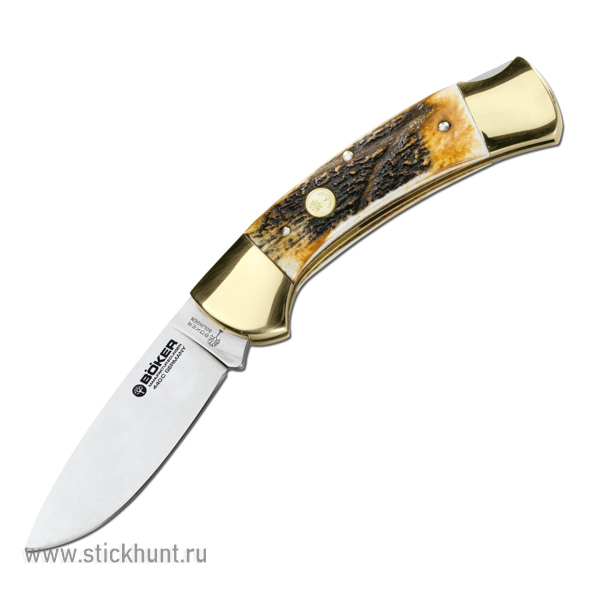 Нож складной Boker Solingen 3000 Stag II 114000 клинок 8.5 см Древесный Нож складной Boker Solingen 3000 Stag II 114000 клинок 8.5 см Древесный
