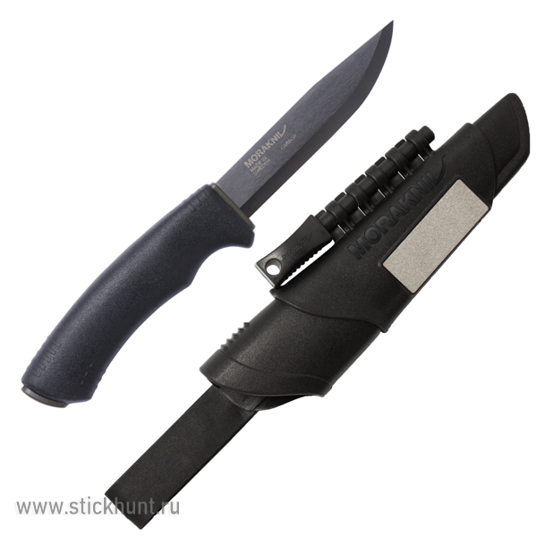 Нож туристический Morakniv Bushcraft Survival (11835) клинок 10 см Черный Нож туристический Morakniv Bushcraft Survival (11835) клинок 10 см Черный