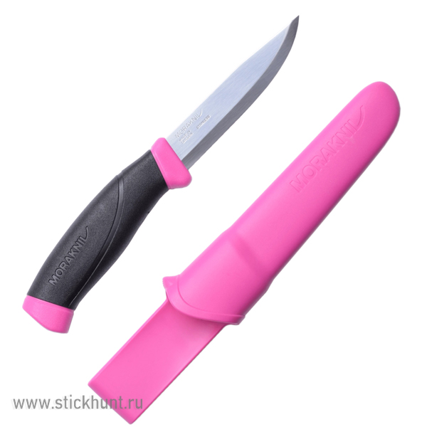 Нож туристический Morakniv Companion (12157) клинок 10 см Малиновый Нож туристический Morakniv Companion (12157) клинок 10 см Малиновый