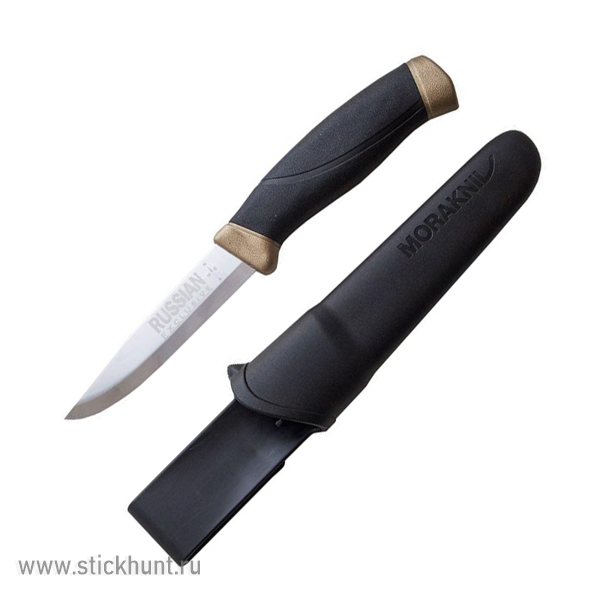 Нож туристический Morakniv Companion Russian Limited (13643) клинок 10 см Золотистый Нож туристический Morakniv Companion Russian Limited (13643) клинок 10 см Золотистый