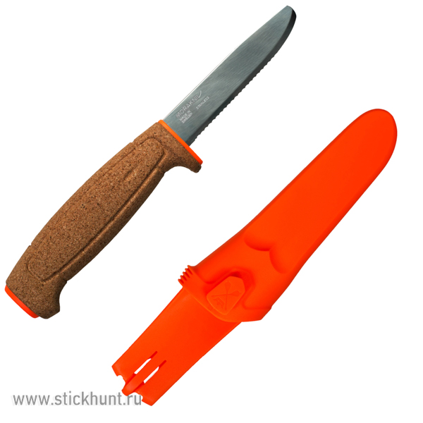 Нож туристический Morakniv Floating Serrated (13131) клинок 23.5 см Оранжевый Нож туристический Morakniv Floating Serrated (13131) клинок 23.5 см Оранжевый