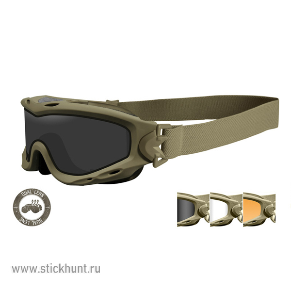 Очки баллистические тактические Wiley X Spear Dual SP293DLT ANTI-FOG Прозрачные 90%|Серые 15%|Рыжие 60% Очки баллистические тактические Wiley X Spear Dual SP293DLT ANTI-FOG Прозрачные 90%|Серые 15%|Рыжие 60%