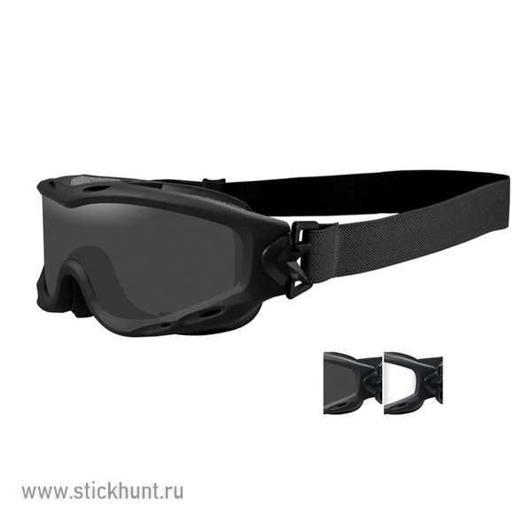 Очки баллистические тактические Wiley X Spear SP29B ANTI-FOG Прозрачные 90%|Серые 15% Очки баллистические тактические Wiley X Spear SP29B ANTI-FOG Прозрачные 90%|Серые 15%