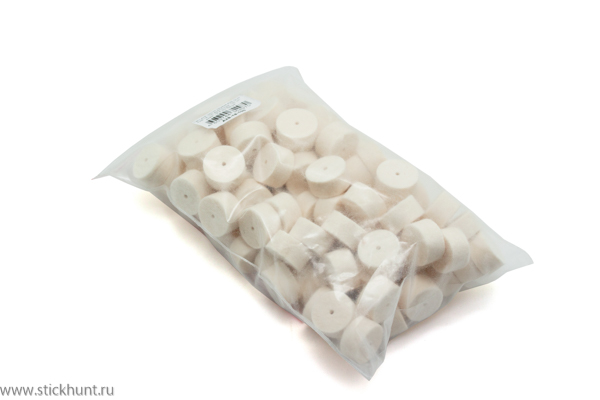 Фотография Патч для чистки оружия A2S GUN A2S-19-100 войлочный 100 шт. диам. 18,5 мм белый