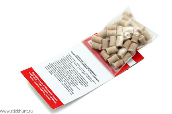 Фотография Патч для чистки оружия A2S GUN A2S-8,5-50 войлочный 50 шт. диам. 8,5 мм белый