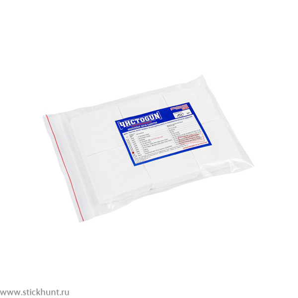 Патч-салфетка фланелевый для чистки оружия ЧИСТОGUN 60x60-100 | Кал. 12-28 | 60х60 мм Белый 100 шт Патч-салфетка фланелевый для чистки оружия ЧИСТОGUN 60x60-100 | Кал. 12-28 | 60х60 мм Белый 100 шт