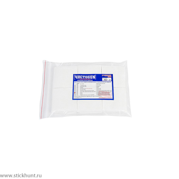 Патч-салфетка фланелевый для чистки оружия ЧИСТОGUN 60x60-100 | Кал. 12-28 | 60х60 мм Белый 100 шт Патч-салфетка фланелевый для чистки оружия ЧИСТОGUN 60x60-100 | Кал. 12-28 | 60х60 мм Белый 100 шт