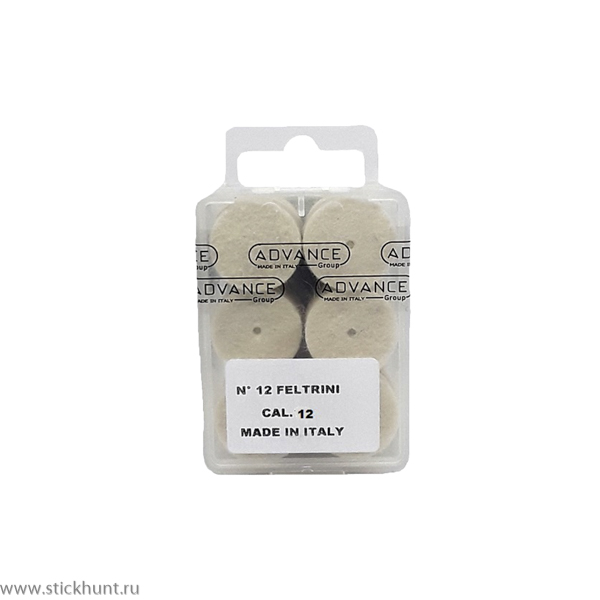 Патч войлочный для чистки оружия Nimar 685.0012 12 калибра 12 шт. в уп.