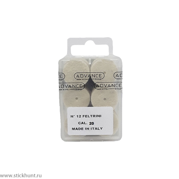 Патч войлочный для чистки оружия Nimar 685.0020 20 калибра 12 шт. в уп.