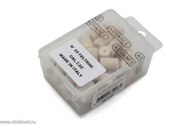 Патч войлочный для чистки оружия Nimar 685.0762 для 7.62 мм калибра 50 шт