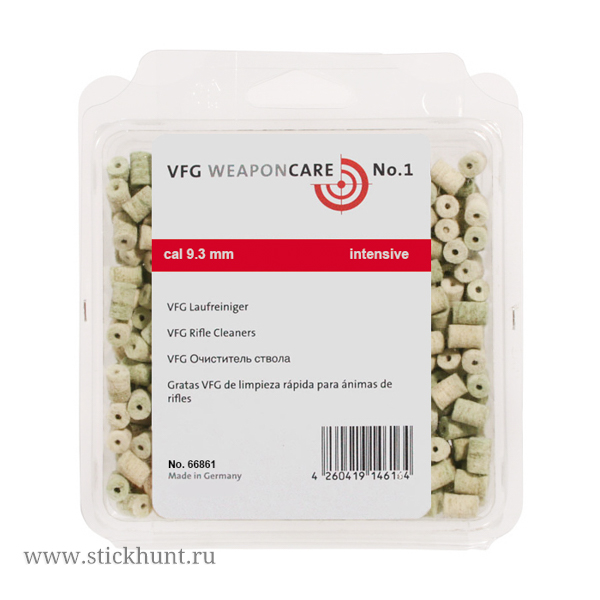 Патч войлочный для чистки оружия VFG Super 66861 для .35 калибра 500 шт Патч войлочный для чистки оружия VFG Super 66861 для .35 калибра 500 шт