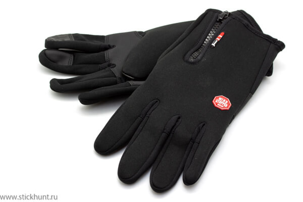 Перчатки охотничьи RusForce Tactical Sport I-Touch из термонеопрена Черный Перчатки охотничьи RusForce Tactical Sport I-Touch из термонеопрена Черный