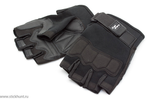 Перчатки тактические Стикхант Explorer укороченные Черный Перчатки тактические Стикхант Explorer укороченные Черный