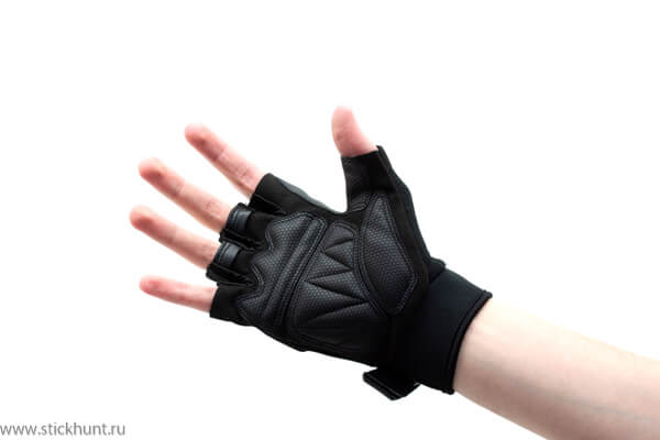 Перчатки тактические Стикхант Explorer укороченные Черный Перчатки тактические Стикхант Explorer укороченные Черный