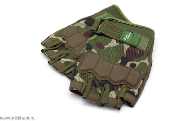 Фото Перчатки тактические Стикхант Explorer укороченные хаки