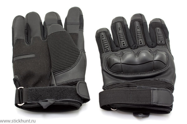 Перчатки тактические Стикхант Marine прорезиненный кастет I-Touch Черный Перчатки тактические Стикхант Marine прорезиненный кастет I-Touch Черный
