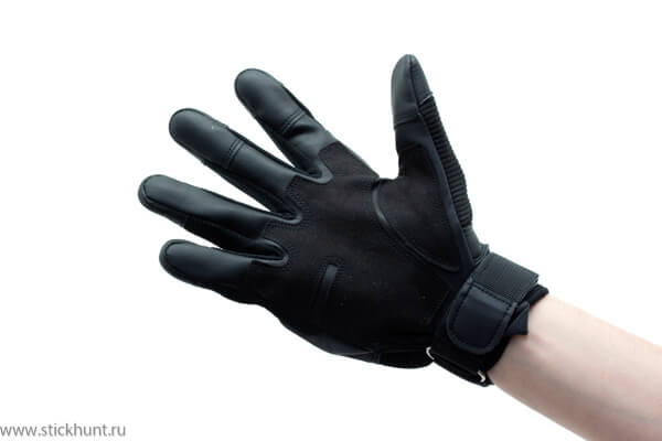 Перчатки тактические Стикхант Marine прорезиненный кастет I-Touch Черный Перчатки тактические Стикхант Marine прорезиненный кастет I-Touch Черный