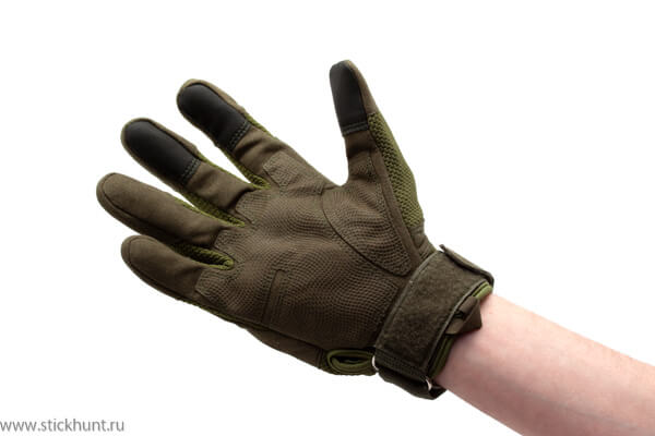 Перчатки тактические Стикхант Sniper прорезиненный кастет I-Touch Хаки Перчатки тактические Стикхант Sniper прорезиненный кастет I-Touch Хаки
