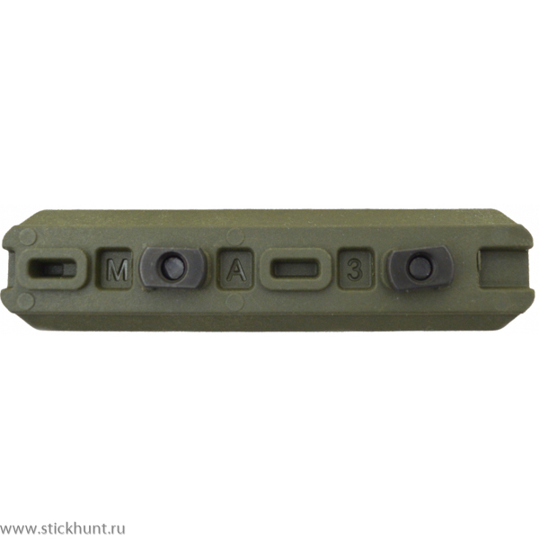 Планка Picatinny Fab Defense MA-3 на крепления M-LOK на 7 слота Зеленый Планка Picatinny Fab Defense MA-3 на крепления M-LOK на 7 слота Зеленый