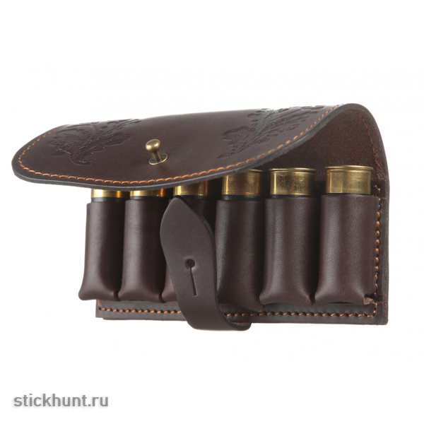 Подсумок поясной VEKTOR П-48 однорядный на 6 патронов 12 калибра Коричневый Подсумок поясной VEKTOR П-48 однорядный на 6 патронов 12 калибра Коричневый