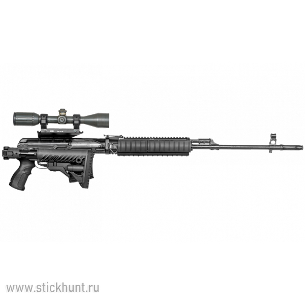 Приклад складной телескопический Fab Defense M4-SVD SB с амортизатором для СВД черный Приклад складной телескопический Fab Defense M4-SVD SB с амортизатором для СВД черный