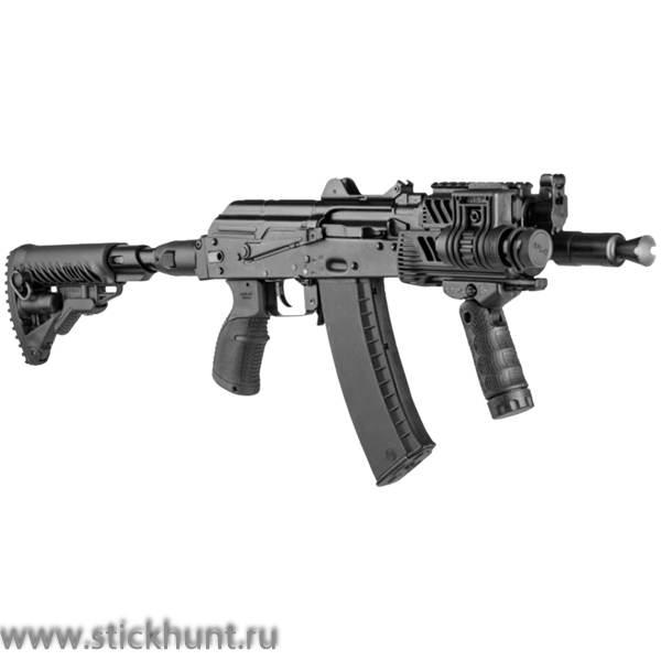 Фото Приклад складной телескопический Fab Defense M4-AKMS P SB с амортизатором для АКМС черный