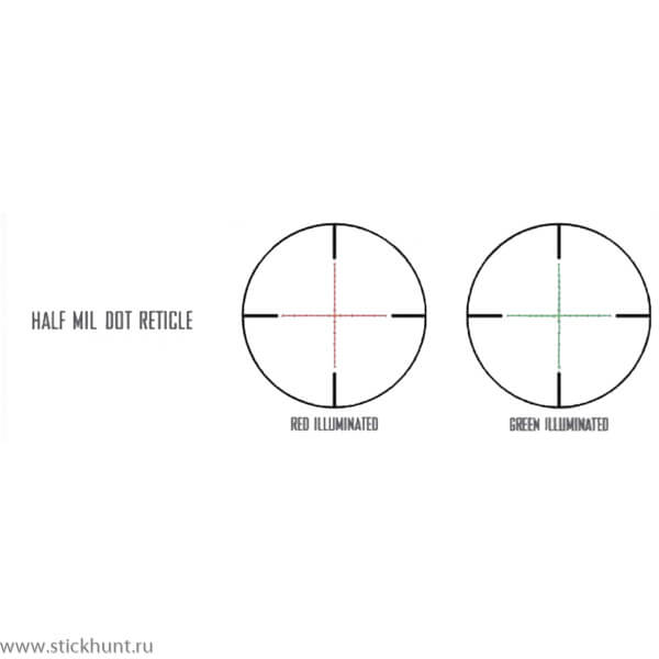 Фото Прицел оптический Nikko Stirling DIAMOND FFP NSFFP62450HMD 6-24x50 сетка Half Mil Dot (НМD) подсвет. черный