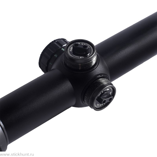 Прицел оптический Target Optic TO-1424E 1-4x24 сетка Mil Dot подсвет. черный матовый фото