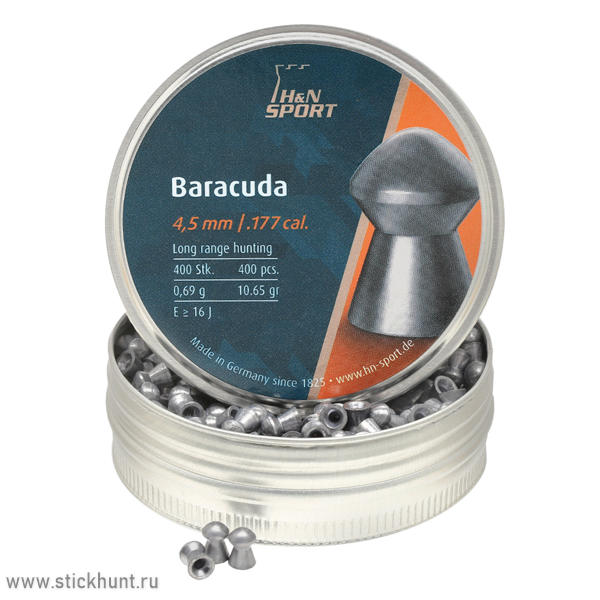 Пульки для пневматики HN Baracuda Конусообразные 4.5 мм 0.69 г (400 шт) Пульки для пневматики HN Baracuda Конусообразные 4.5 мм 0.69 г (400 шт)