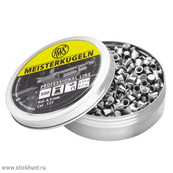 Пульки для пневматики RWS Meisterkugeln Плоские 4.5 мм 0.53 г (500 шт) Пульки для пневматики RWS Meisterkugeln Плоские 4.5 мм 0.53 г (500 шт)