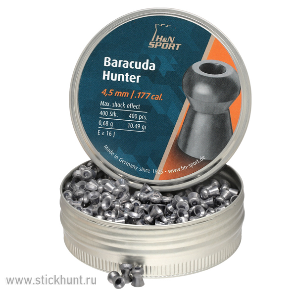 Пульки для пневматики HN Baracuda Hunter Экспансивные 4.5 мм 0.68 г (400 шт) Пульки для пневматики HN Baracuda Hunter Экспансивные 4.5 мм 0.68 г (400 шт)