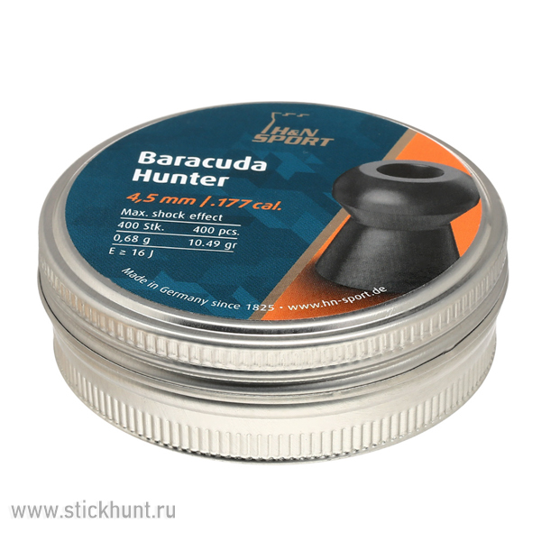 Пульки для пневматики HN Baracuda Hunter Экспансивные 4.5 мм 0.68 г (400 шт) Пульки для пневматики HN Baracuda Hunter Экспансивные 4.5 мм 0.68 г (400 шт)