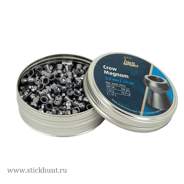 Пульки для пневматики HN Crow Magnum Экспансивные 5.5 мм 1.18 г (500 шт) Пульки для пневматики HN Crow Magnum Экспансивные 5.5 мм 1.18 г (500 шт)