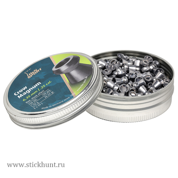 Пульки для пневматики HN Crow Magnum Экспансивные 6.35 мм 1.70 г (150 шт) Пульки для пневматики HN Crow Magnum Экспансивные 6.35 мм 1.70 г (150 шт)