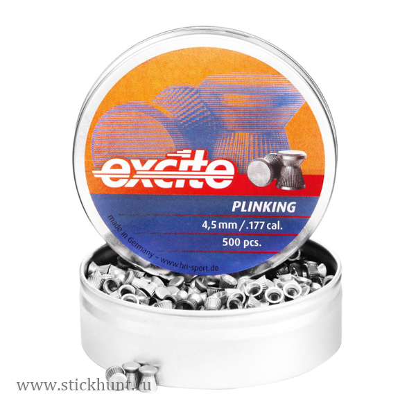 Пульки для пневматики HN Excite Plinking Плоские 4.5 мм 0.47 г (500 шт) Пульки для пневматики HN Excite Plinking Плоские 4.5 мм 0.47 г (500 шт)
