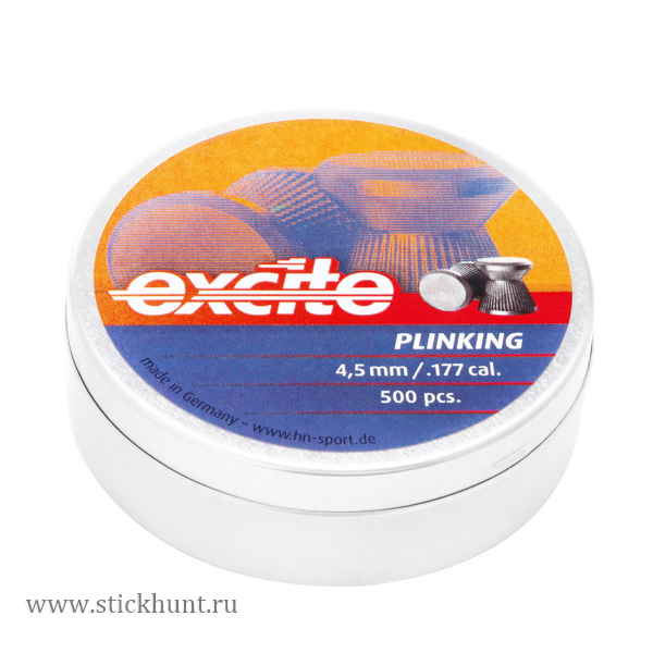 Пульки для пневматики HN Excite Plinking Плоские 4.5 мм 0.47 г (500 шт) Пульки для пневматики HN Excite Plinking Плоские 4.5 мм 0.47 г (500 шт)