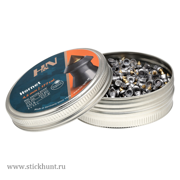 Пульки для пневматики HN Hornet Остроконечные 4.5 мм 0.57 г (225 шт) Пульки для пневматики HN Hornet Остроконечные 4.5 мм 0.57 г (225 шт)