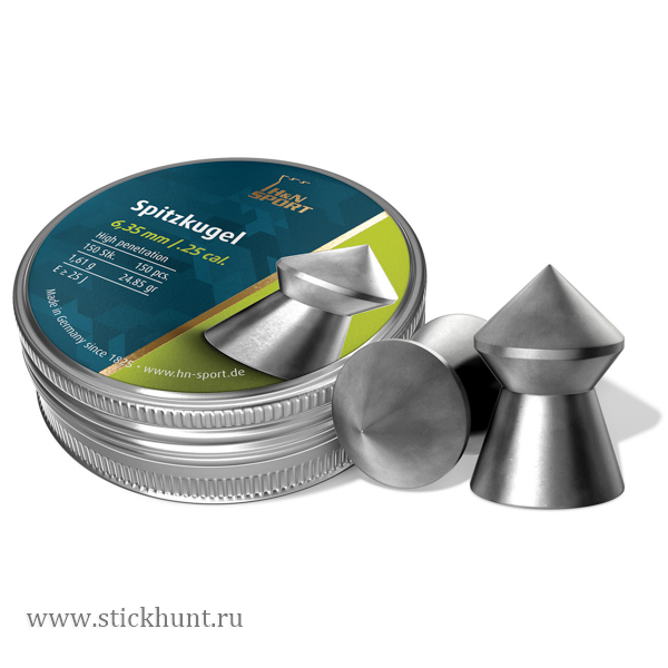 Пульки для пневматики HN Spitzkugel Остроконечные 6.35 мм 1.61 г (150 шт) Пульки для пневматики HN Spitzkugel Остроконечные 6.35 мм 1.61 г (150 шт)